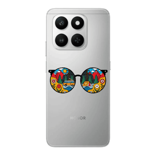 Honor Magic 400 Smart Round Glasses Transparent Silicone TPU Θήκη